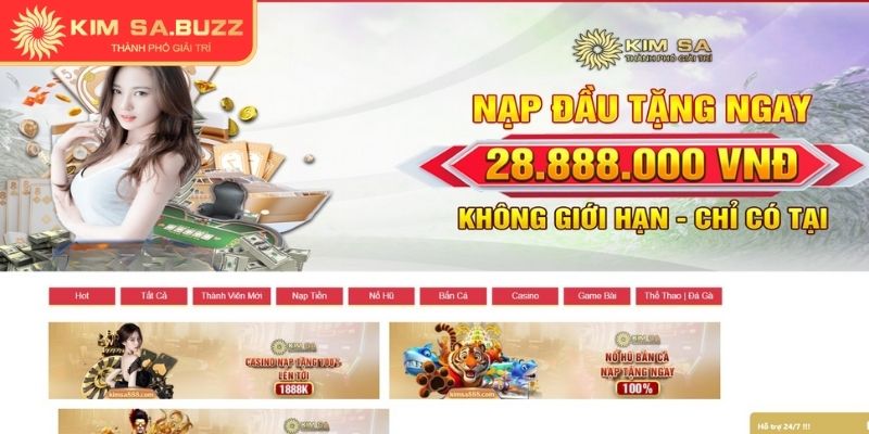 Khuyến Mãi Kimsa – Cập Nhật Ưu Đãi Mới Nhất Cho Người Chơi 1 Thưởng chào mừng hấp dẫn